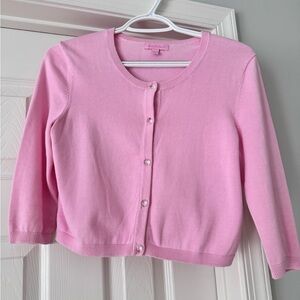 Pink Button-Up Cardigan